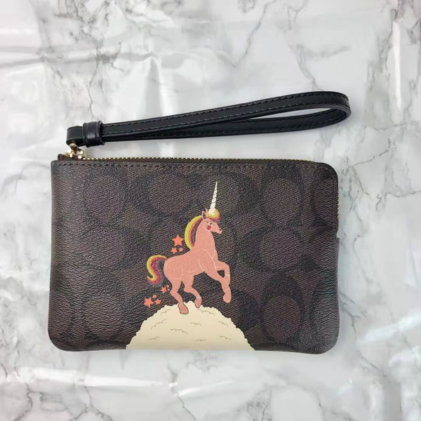 coach unicorn wristlet