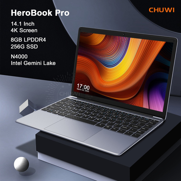 Chuwi Herobook Pro 2020 8GB 256GB SSD Fast Speed Intel N4000 Slim Light ...