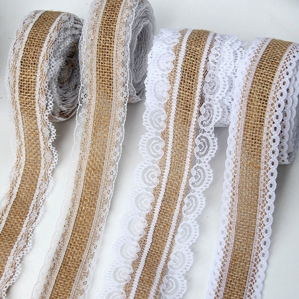 Cotton Ribbon Lace, White Cotton Lace Trim, Lace Gift Wrap