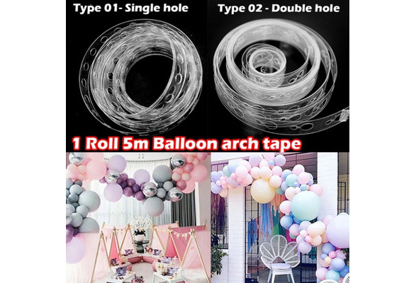2PCS 5M DIY Balloon Decorating Strip Connect Chain Balloon Arch