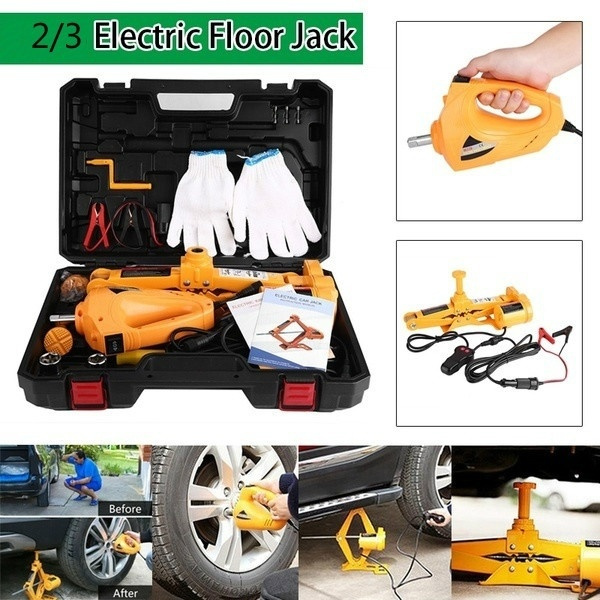 12V 2 Ton/3 Ton Automotive Electric Scissor Car Jack Lifting Impact