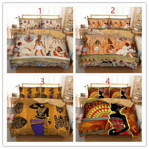 3pcs Cotton Duvet Cover And Pillow Case, Queen Size Cotton Duvet Cover Set Egypt
