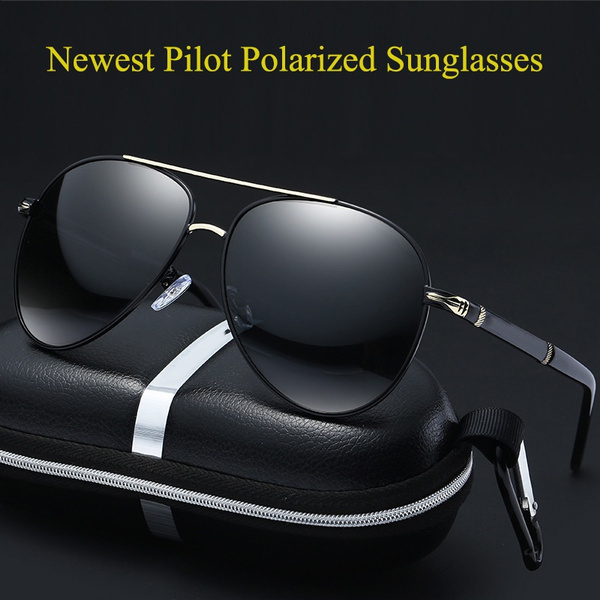 Polarized Mens Retro Vintage Pilot Metal Frame Sunglasses Eyewear Eye Glasses