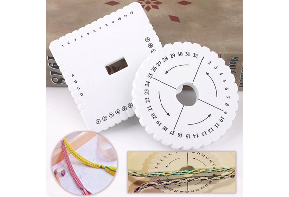 Kumihimo Disk Braiding Board Weaving Disc Beading Plate Bracelet Square  Diyloom Knitting Braided Kit Cord Craft