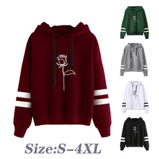 Plus Size, hoodiesforteen, Rose, Tops
