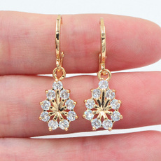 Fashion, gold, wedding earrings, Mystic