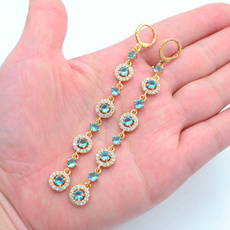 gold, wedding earrings, Mystic, engagementearring