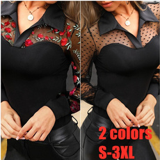 blouse, Plus Size, lacefloral, Women Blouse