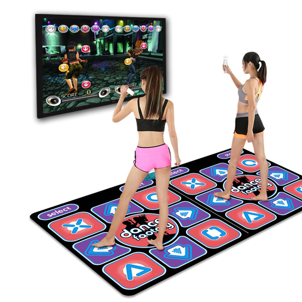 Elikliv Double Dance Mat for Kids/Adults, Wireless Non-Slip Dancer Step  Pads USB Dancing Mat, Light Up Dancing Blanket Dance Mats for  PC/Computer/TV
