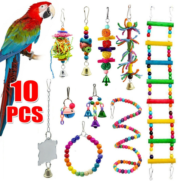 Large Parrot Cages With Rope Ladder Toy Stations preview