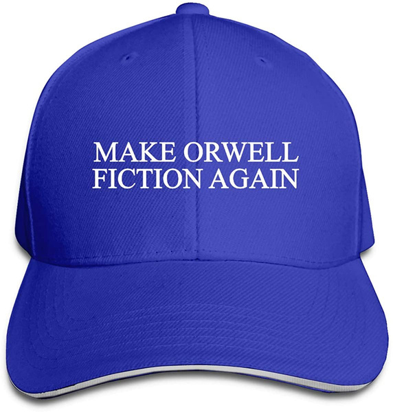Make Orwell Fiction Again Trucker Hat Baseball Cap Adjustable Sandwich Hat