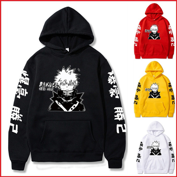 Unisex Anime Katsuki Bakugo Printed Hoodie Men/women My Hero Academia ...