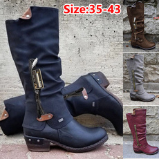 bootswaterproof, Plus Size, Leather Boots, knightboot
