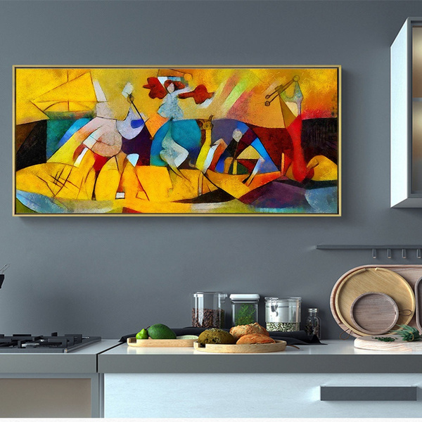 Abstract Wall Art Pictures For Living Room Modern Home Decor Famous