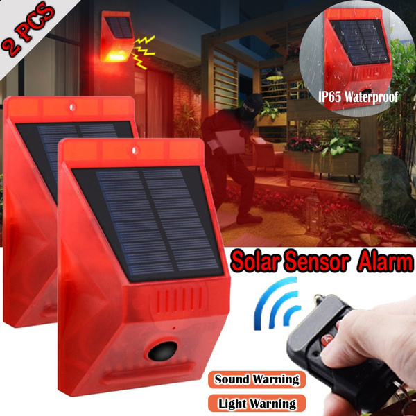 2021 New Antitheft Alarm with Remote Control Solar Mothion Sensor