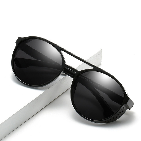 New PC frame steampunk sunglasses men's trendy personality street driving  UV400 sunglasses vintage fashionable glasses