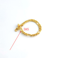 8MM, gold, Chain, Stamps