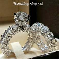 Beautiful, Silver Jewelry, DIAMOND, wedding ring