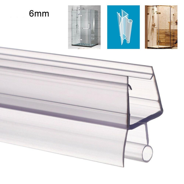 2PCS 50cm Bath Clear Shower Door Window Seal Strip for 6mm Glass Kit | Wish