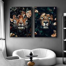 art, Decoración del hogar, canvaspainting, Leopard