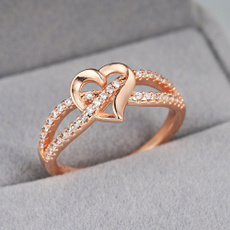 Heart, DIAMOND, Infinity, wedding ring
