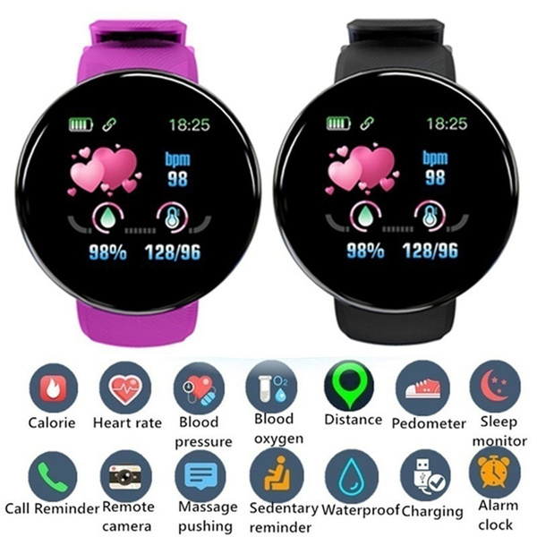 D18 fitness tracker online smart watch