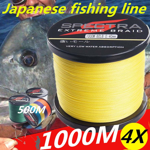 1000m Yellow Spectra Braid Fishing Line Spool
