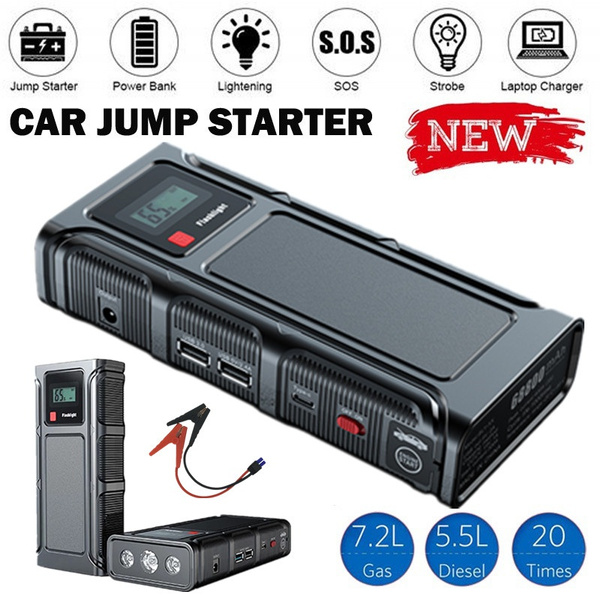 12v lithium 1500a portable car jump starter power bank