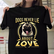 puglovershirt, dogprintshirt, Shirt, loveshirt
