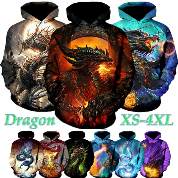 3d dragon hoodie