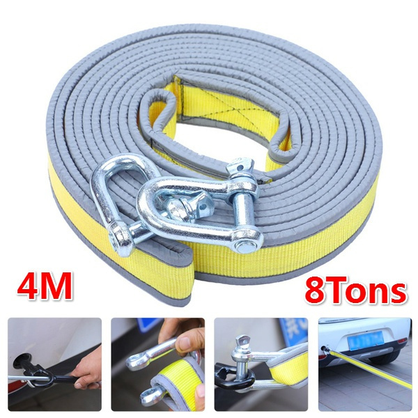 4m 8 Tons High Strength Car Trailer Towing Rope Recovery Tow Strap