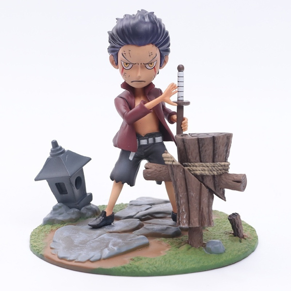 New Anime One Piece Dracule Mihawk Childhood Ver. PVC Action Figure ...