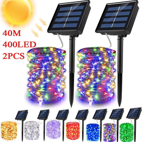 10/50/100/200/300/400 LEDs LED Outdoor Solar Lamp String Lights 1/5/10 ...