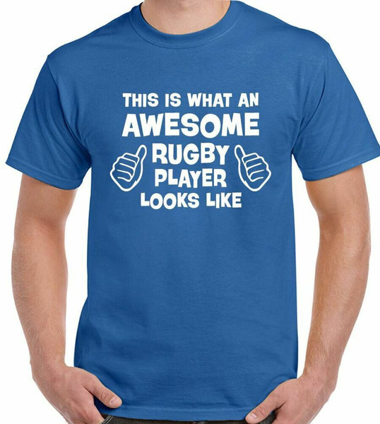 Rugby Player T-Shirt This Is What An Awesome Looks Like Mens Funny ...