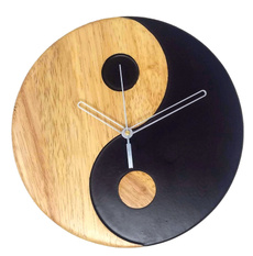Design, black, Clock, Wooden