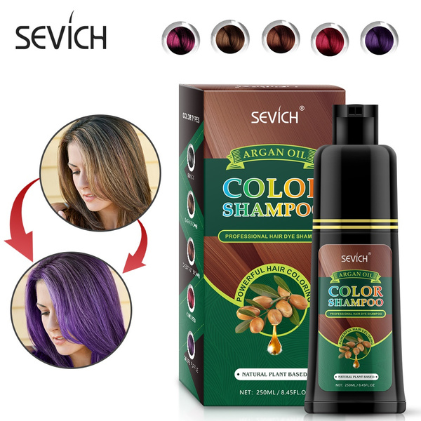 Sevich Hair Dye Shampoo Fashion Hair Coloring Hair Dye Shampoo 6 colors |  Wish