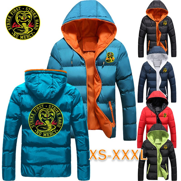 New hot cobra kai logo autumn winter coat men and women puffer jacket
