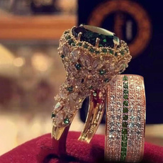 Beautiful, Engagement Wedding Ring Set, wedding ring, gold