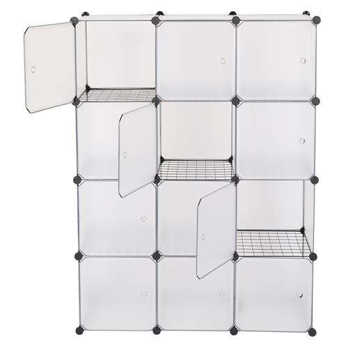 12-Cube Storage Shelf Bookcase Bookshelf Closet Toy Organizer Cabinet ...