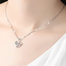 clavicle  chain, DIAMOND, gemstonenecklace, Jewelry