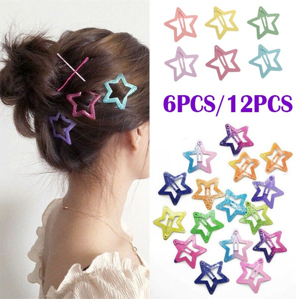6/12pcs Star Shape Hair Snap Clips Cm Glitter Pentagram Metal Hair Clips Cute Bling Bling Hairpins Pentagram Hair Clip for Kids Girls Gifts | Wish 6/12pcs Star Shape Hair Snap Clips Cm Glitter Pentagram Metal Hair Clips Cute Bling Bling Hairpins Pentagram Hair Clip for Kids Girls Gifts | Wish