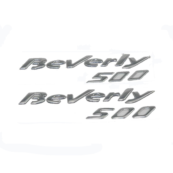 Motorcycle Raise 3D Emblem Chrome Sticker Decal FOR PIAGGIO Beverly 500