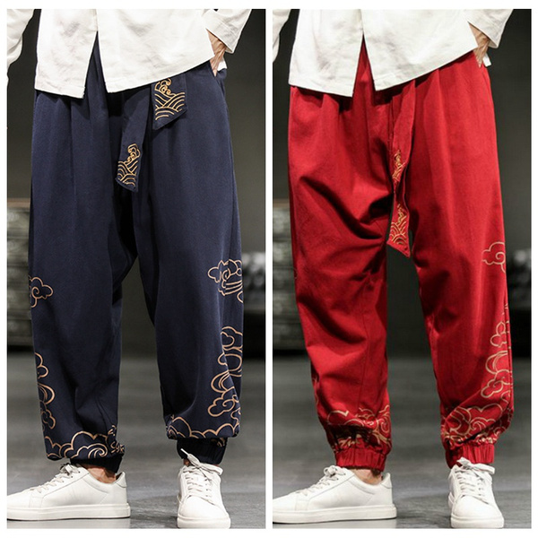 Mens Chinese Style Tai Chi KungFu Lounge Trousers Ethnic Shanghai Story  Design In Black From Mondaybtday, $43.31 | DHgate.Com