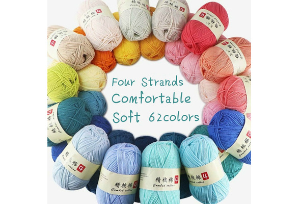 50g Milk Cotton Combed Yarn Soft Crochet Yarn Baby Yarn Crochet For  Knitting Wool Scarf Hand Knitting Sale Sweater A9MX0002 Y211129 From  Mengqiqi05, $3.54