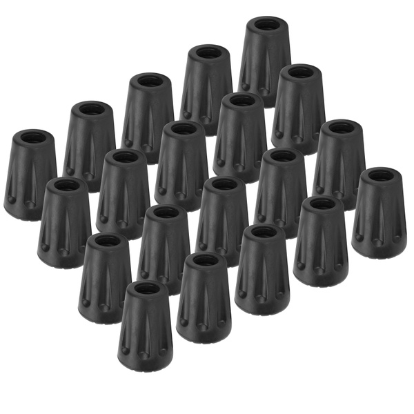 20pcs/Pack Heavy Duty Rubber Walking Stick Tips Ferrule ors Cane End ...