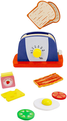 Kitchen & Dining, Toy, Wooden, toaster