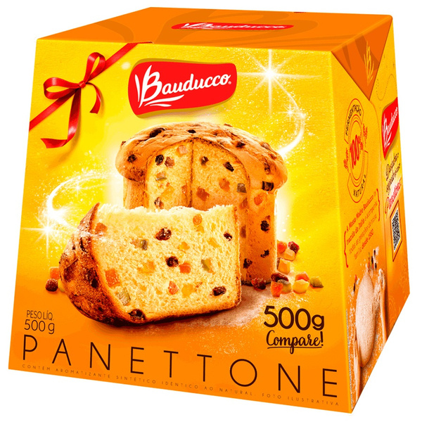 Panetone Tradicional Frutas Natal Panettone Bauducco 500g | Wish