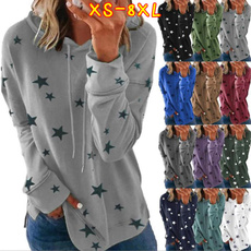 Plus size top, Star, Long Sleeve, womens top