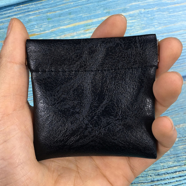 Leather Coin Purse for Women, Coin Credit Card Key Chain Money