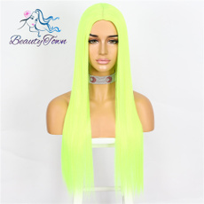 wig, Synthetic Lace Front Wigs, yellowwig, Cosplay